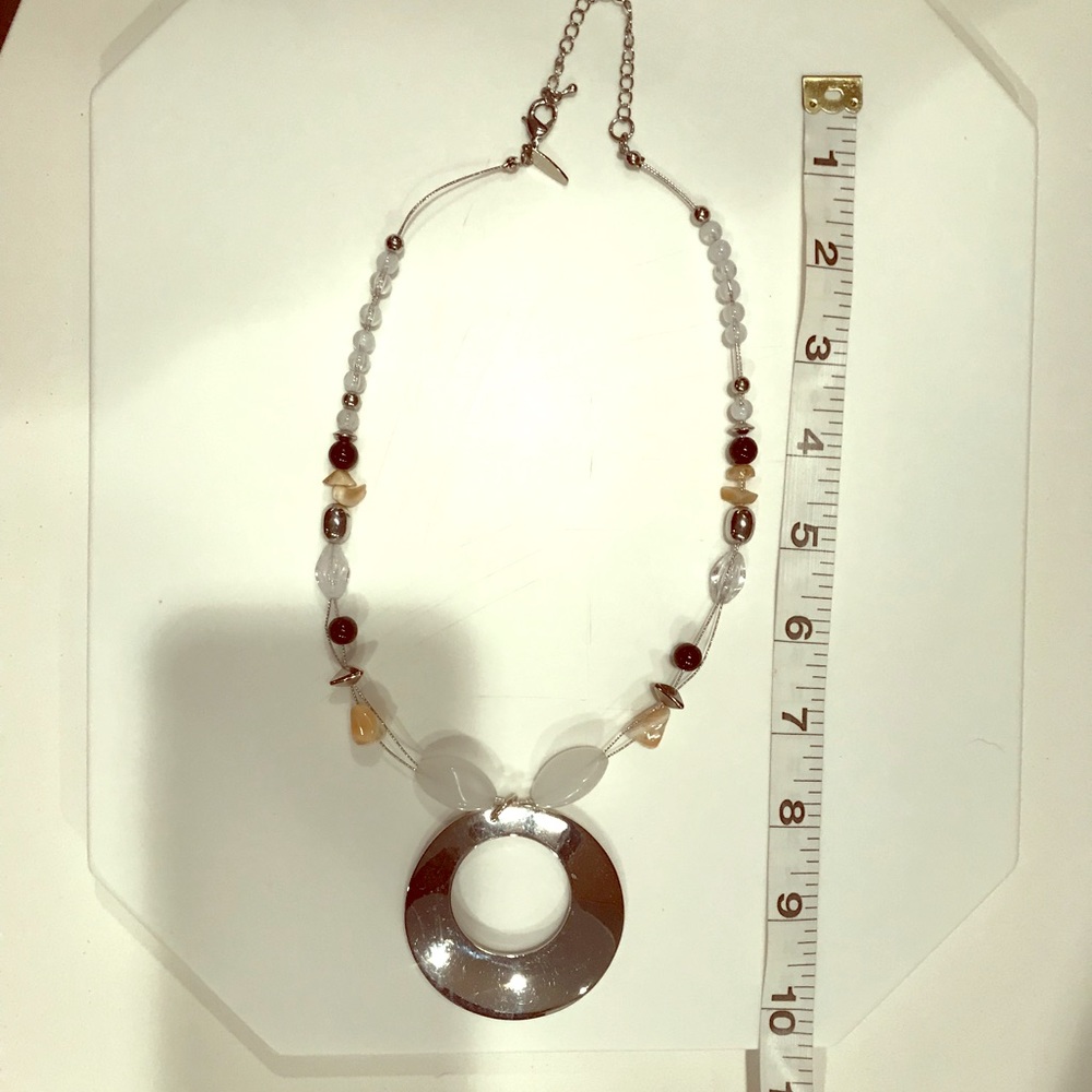Statement stone necklace